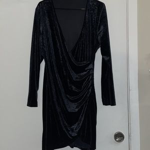 Little black dress, velvet